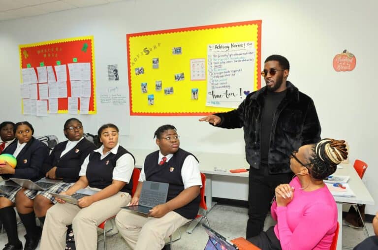 Sean ‘Diddy’ Combs Surprises Students at Capital Preparatory School in the Bronx